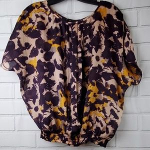 The Limited Sheer Blouse Elastic Waist Size XS